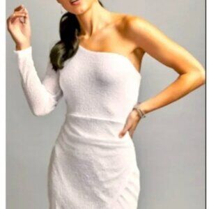 Francesca's Samantha One Shoulder Mini Dress